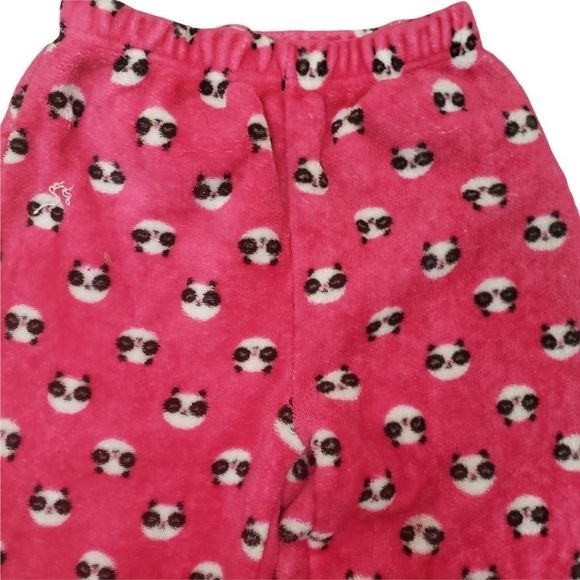 3 for $25 Panda Bear Fleece Pajama pants 10 12 Girls - Picture 2 of 5